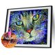 thumbnail image 3 of Cuadros Decorativos 5D bricolaje taladro completo forma redonda gato rhinestone diamante dibujo decoración del hogar JShteea Nuevos Originales, 3 of 9