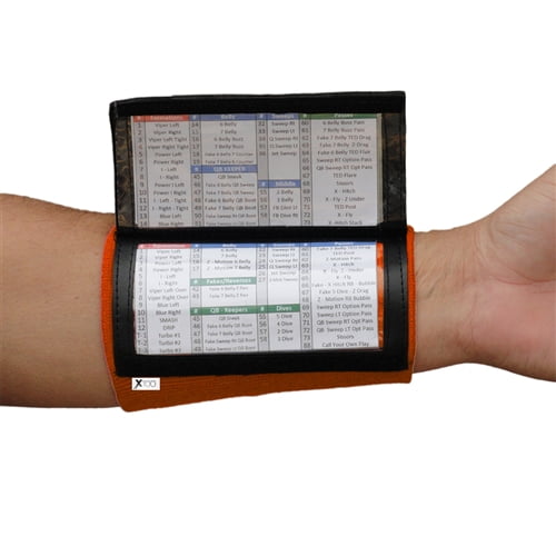 Crown Sporting Goods Football Quarterback Triple Insert Playbook Wristband for sale online 
