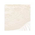 thumbnail image 4 of CHAL Y ENVOLVENTES INSPIRADORES para Vestidos de Noche, Bufandas de Encaje con Flecos en Forma de Triángulo con Borlas para Mujeres en Bodas y Fiestas Formales 74.8x28.3" Beige, 4 of 5