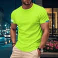 thumbnail image 2 of Mens Shirts, Awwp Mens Workout T-Shirts Quick Drying Athletic Short Sleeve Crew Neck Running Gym Tee Tops Green XXXL, 2 of 9