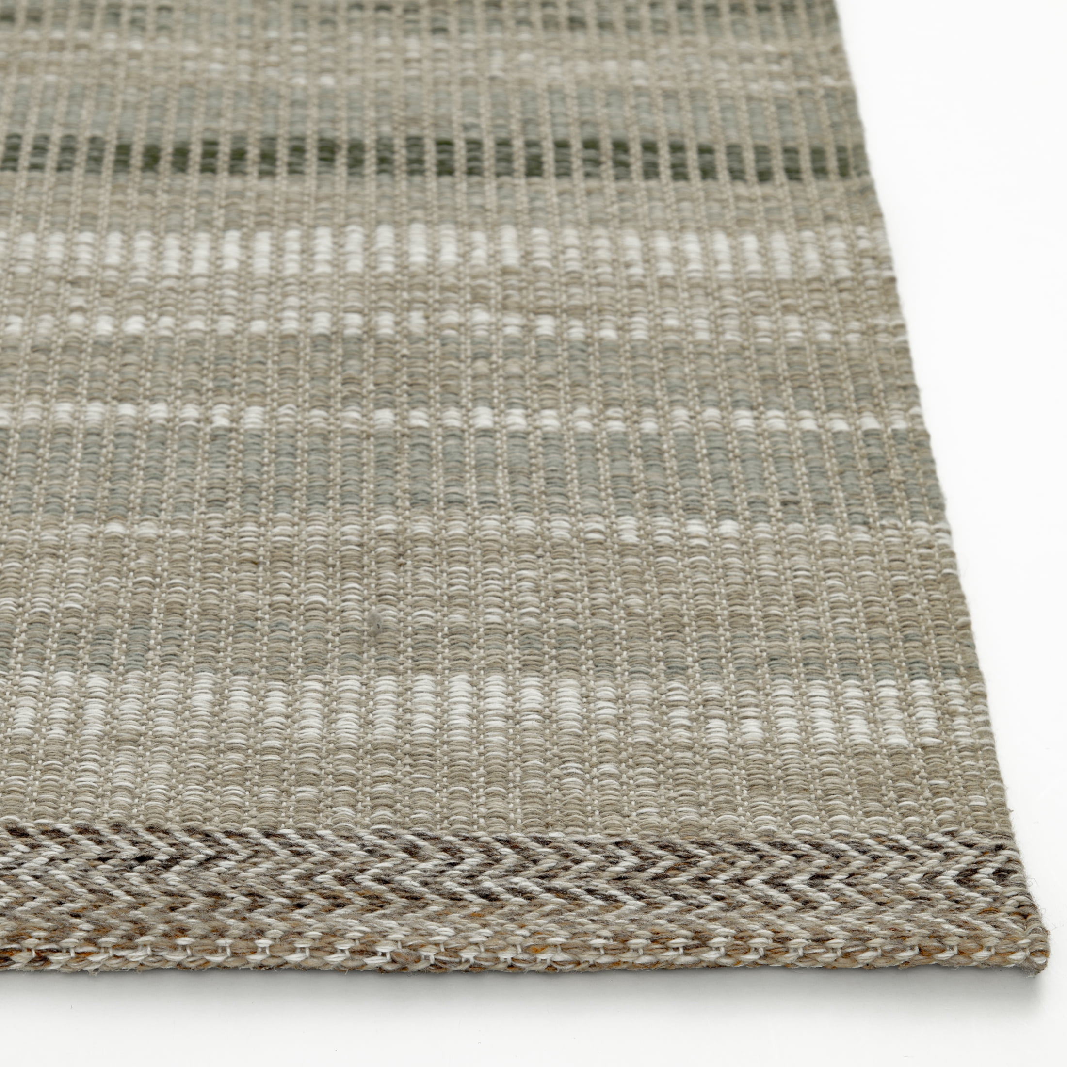 Better Homes & Gardens Green Striped Lisa Runner Rug, 2'6"x8'