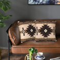 thumbnail image 6 of Western Southwest Aztec Pillow Covers 18x18 Set of 2, Native American Brown Throw Pillow Covers Outdoor Decorative Pillow Case for Couch Bed Sofa Cushion Home Decor, 6 of 6
