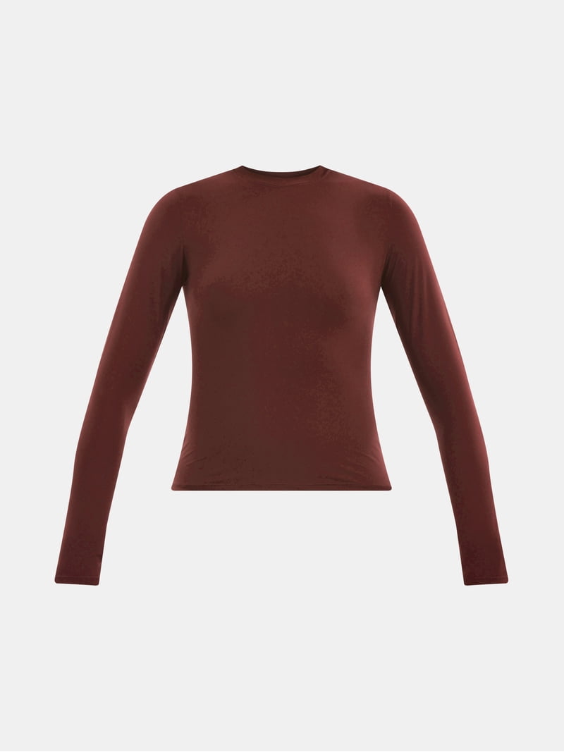 No Boundaries Women's Fit Stretch Long Sleeve T-Shirt, Sizes XS