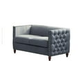 thumbnail image 2 of Kingway Furniture Avin Velvet Nail Head Livingroom Loveseat in Gray, 2 of 6