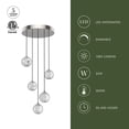 thumbnail image 3 of MP321205PN-Kuzco Lighting-Marni - 18.63 Inch 21W 1 LED Pendant-Polished Nickel Finish, 3 of 7