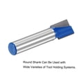 thumbnail image 4 of Unique Bargains 10mm Dia 8mm Shank Bottom Cleaning Router Bit 2 Flutes Carbide Tipped Cutter Uncoated for Woodworking Blue, 4 of 5