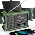 thumbnail image 1 of Emergency Weather Radio with Solar & Crank Power &acirc; AM/FM/NOAA, LED Flashlight, Reading Light, USB Charging & SOS &acirc;, 1 of 9