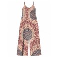 thumbnail image 7 of Women'S Casual Cartoon Santa Claus Omper Spaghetti Strap Wide Leg Jumpsuit Summer Outfits With Pockets, 7 of 7