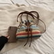 thumbnail image 5 of Bolso Tejido Paja para Mujer Playa Verano Con Cordón Viajes (multicolor), 5 of 8