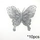 thumbnail image 2 of Paquete de 10 adornos de mariposas brillantes para árbol de Navidad, guirnaldas, decoraciones de boda, coronas, cajas de regalo y decoraciones para fiestas., 2 of 6