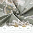 thumbnail image 4 of ATsense Duvet Cover Set King Size, 100% Cotton, 1 Duvet Cover and 2 Pillow Shams (King, Sage Green), 4 of 6