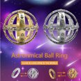 thumbnail image 3 of Astronomical Finger  Foldable Sphere Ball  Cosmic Finger  for Couple Lover Silver 9, 3 of 4