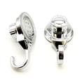 thumbnail image 6 of Strong Hold Vacuum Suction Cup Hooks Shower-Kitchen Walls Organizer Loofah Set of 2 Chrome, 6 of 7
