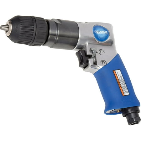 

Global Industrial 3/8 Reversible Pistol Grip Drill W/Cushion Grip & Keyless Chuck 2 000 RPM