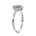 thumbnail image 3 of Bow Jewel 1.8 Ct Oval Cut Lab Created Diamond Engagement Ring - 14K White Gold Plated Wedding Ring for Women's - Daily Wear Diamond Ring for Birthday, 3 of 3