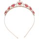 thumbnail image 2 of Tiara de corazón rojo Descendientes Corona de corazón Joyas para el cabello Corona de boda para novia, 2 of 5