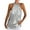 Silver, variant on Lindreshi Tank Tops for Women Women Summer Solid Sequined Sleeveless Casual Halter Tank Shirt Vest
