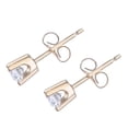 thumbnail image 2 of 14k Yellow Gold 0.40 Ct Diamond Stud Earrings, 2 of 3