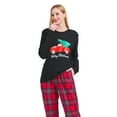 thumbnail image 4 of GLOBAL Women's Flannel Pajama Sets 100% Cotton Knit Top Flannel Pants Sleepwear Long-Sleeve Top & Bottom, Size S-3XL, 4 of 5