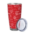 thumbnail image 2 of Picia Hohoho1 Pattern 20 oz Tumbler Stainless Steel Vacuum Insulated Coffee Ice Cup Double Wall Travel Flask Dual Lid Water Bottle, Eco-friendly Car Cup, 2 of 8