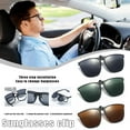 thumbnail image 6 of Fashion Glasses Clip-on Sunglasses Silicone Clip Polarized Lens Anti-UV Safety Driving Anti Glare 3 Color Choice, 6 of 9