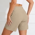 thumbnail image 5 of Women's Active 7 Inseam Athletic Long Running High Wasistband Shorts, Fast-Drying Lightweight Shorts with Pocket, 5 of 5