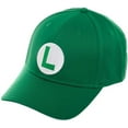 thumbnail image 2 of Nintendo Super Mario Luigi Green Flex Fit Baseball Cap, 2 of 4