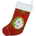 thumbnail image 2 of Carolines Treasures CK4017CS Christmas Snowflakes Maltese Christmas Stocking, 2 of 3