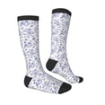 thumbnail image 3 of Fotbe Floral Butterfly print Women's Men's Novelty Crew Socks Cotton Socks Knee High Socks for Walking,Running,Nurses,Pregnancy, 3 of 9