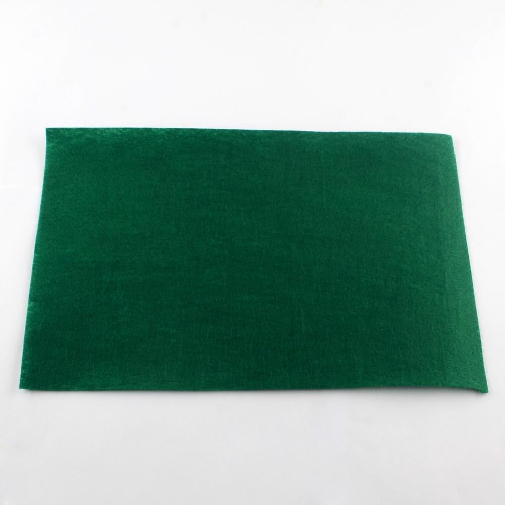 Non Woven Fabric Embroidery Needle Felt for DIY Crafts Square Dark Green 298~300x298~300x1mm about 50pcs/bag DIY
