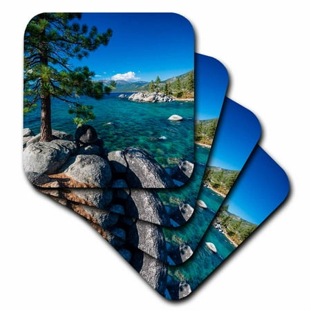 

Boulders and cove at Sand Harbor State Park Lake Tahoe Nevada USA set of 8 Coasters - Soft cst-314693-2