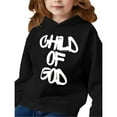 thumbnail image 3 of MAWOTEA Child of God Double Side Print,Girls hoodie Fleece Lined Made From 50% Cotton 50% Polyster,Long Sleeve Design Size 5 Years- Size 12 Years, 3 of 8