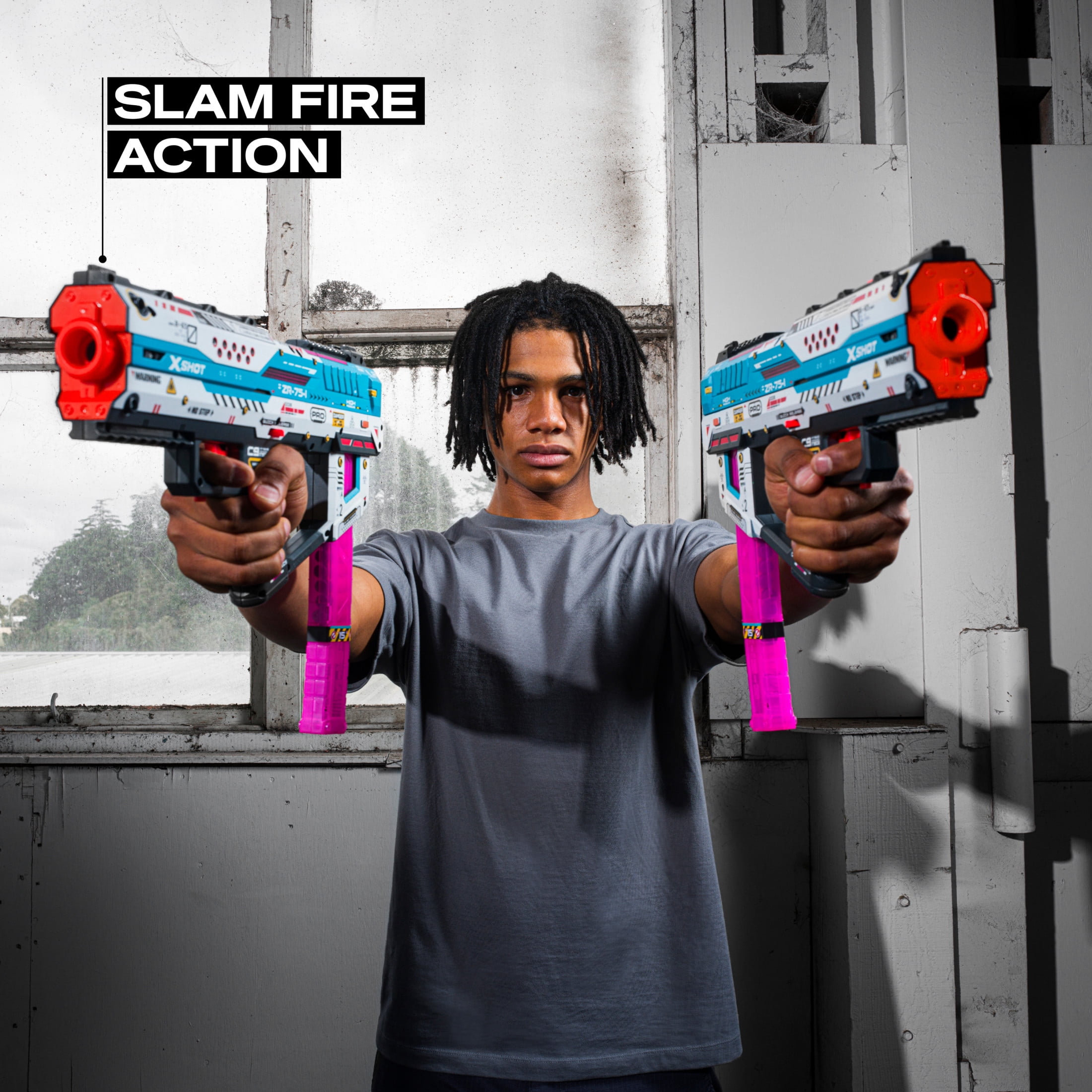 XSHOT SKINS Pro Series Fury-X by ZURU with 40 Darts, Air Pocket Technology Darts and Dart Storage, Outdoor Toy for Boys and Girls, Teens and Adults