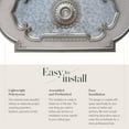 thumbnail image 6 of AFD Champagne Rectangular Chandelier Ceiling Medallion 94 inches, 6 of 7