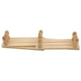 thumbnail image 3 of Perchero plegable telescópico de 2 piezas Perchero de madera para pared para sombrero, gorro, cinturón, tendedero para paraguas en la pared, soporte para toallas de papel de granja, 32*8*6cm, 3 of 5