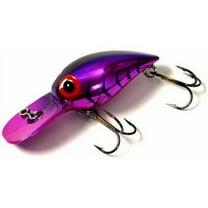 Brad's Wee Wigglers Crank Bait, Metallic Cerise/Black Herringbone