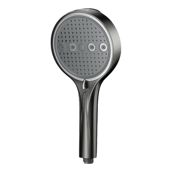 Handheld Showerhead for Bathroom, High Pressure Filtered Shower Head with 6 Spray Settings, Removable Adjustable Angle Rainfall Shower Head for Hard Water, Easy Install Chrome Finish, 11.02"x5.31"