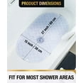 HITSLAM 27x15 Inch Oval Bathtub Mat, Non Slip, Bubble Bath Mat with Suction Cups, Machine ...