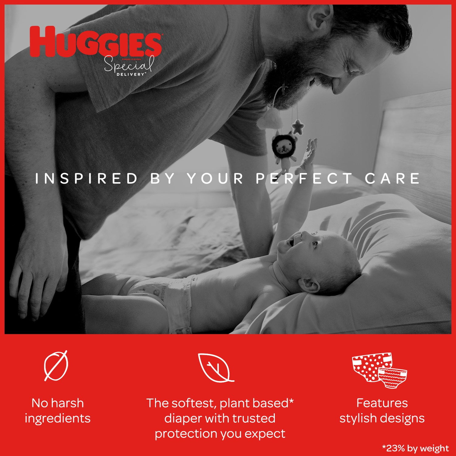 Huggies Special Delivery Hypoallergenic Baby Diapers, Size 5, 42 Ct, Giga Jr. Pack
