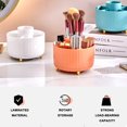thumbnail image 4 of Soporte para brochas de maquillaje de gran capacidad, organizador de maquillaje giratorio de 360°, taza para brochas de maquillaje con 5 ranuras, para decoración de tocador, encimeras de baño,, 4 of 8