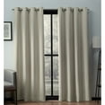thumbnail image 1 of Exclusive Home Heath Textured Linen Window Curtain Panel Pair with Grommet Top, Off-White, 52x108, 1 of 6