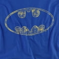 thumbnail image 2 of Batman Tattered Logo Women's T Shirt, Royal, Small, 2 of 6
