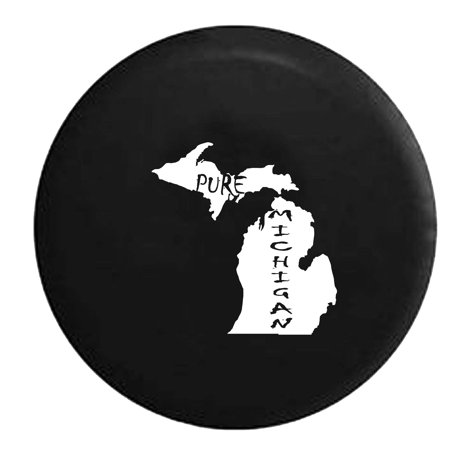 Penn State Spare Tire Cover - Pure Michigan State Pride Spare Tire Cover Vinyl Black 27.5 in