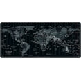 thumbnail image 2 of Mouse Pad Large Gaming Desk Mat Extended Mousepad with Personalized Design Keyboard Pad for Laptop, Computer and PC - 35.4 x 15.7 inches Black World Map, 2 of 6