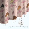 thumbnail image 6 of Pink Ballerina Pattern Shower Curtain 36"x72" ,Bathroom Decorative Shower Curtains Set with 12 Hooks,Modern Waterproof Washable Shower Curtain, 6 of 6