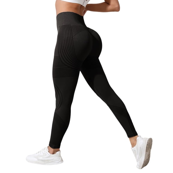 Outfmvch Women's High Waist Workout Leggings Resistance Band Leggings Butt Lift Yoga Workout Pants Resistance Band Leggings Womens Cellulite Leggings for Women A1 Black XS-2XL