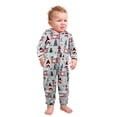 thumbnail image 2 of Onlypjs Family Matching Christmas Pajamas – "Gnome for Christmas" Grey Hooded One-Piece Holiday Sleepwear for Women, Men, Couples, 2 of 4
