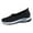 Black, variant on Rokment Womens Orthopedic Walking Running Slip on Sock Shoes Comfortable Knit Arch Support Nonslip Work Nurses Nursing Tennis Sneakers Black Size 6