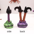 thumbnail image 5 of Witch Legs Halloween Table Decorations, Striped Witch Legs, Upside Down Wicked Witch Legs Prop for Home Tabletop Decor, Halloween Witch Decorations, 5 of 6