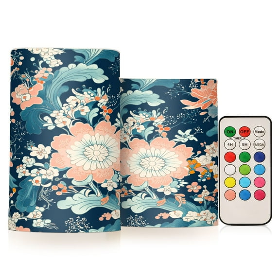 BZSMCE Flameless Candles LED Lights Floral Dreams Creativity Battery Candles